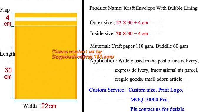 TNT DHL shipping packing list document envelopes, packing list padded envelope, tamper proof express use plastic packing