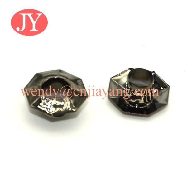 Different size enamel brass metal eyelet with color logo for garment