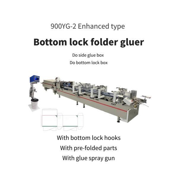 Easy to Operate CQT-900 Folding Boxes Machine Crash Lock Bottom Folder Gluer Machine Paper Folder Machine