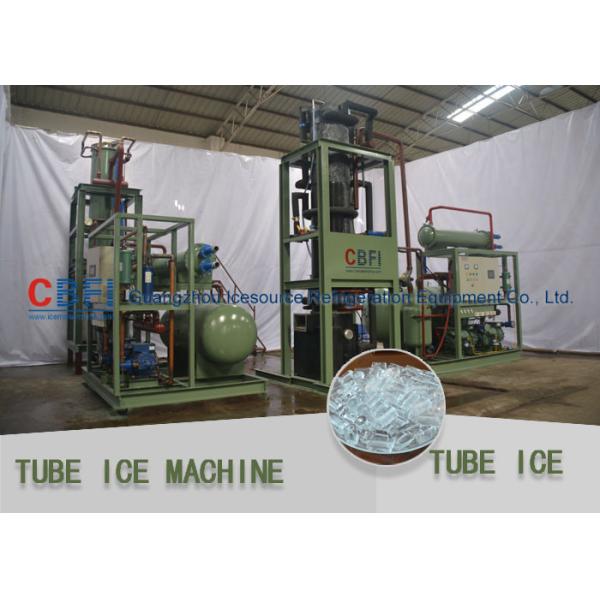 Crystal , Edible Ice Tube Making Machine With Stainless Steel 304 Evaporator