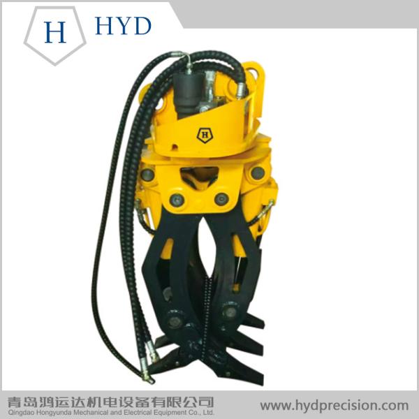 Quality Excavator hydraulic Log Grapple, rotating wood stone bucket grapple for sale