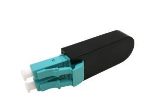 China LC OM3 Duplex MM Multi Mode Fiber Optical Patch Cord Loopback Connector Adapter wholesale
