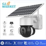 Smart Solar Battery Powered Floodlight PTZ Camera 4G/Wifi Ubox 4MP IR/Color