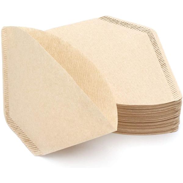 3-4 Cup Drip Cone Coffee Filter Unbleached Brown Tan Colored