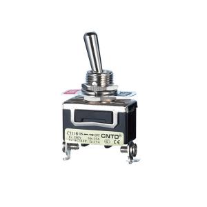 China 2 Pin SPST 250V 15A ON-OFF Black,Heavy Duty Toggle Switch.C511B,Rohs wholesale