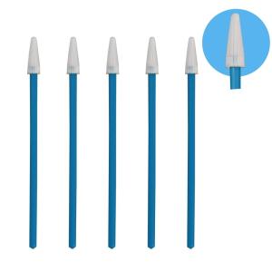 China Small Pointed Dacron Head Polyester Tip Swab 3&quot; Lint Free Double Layer wholesale
