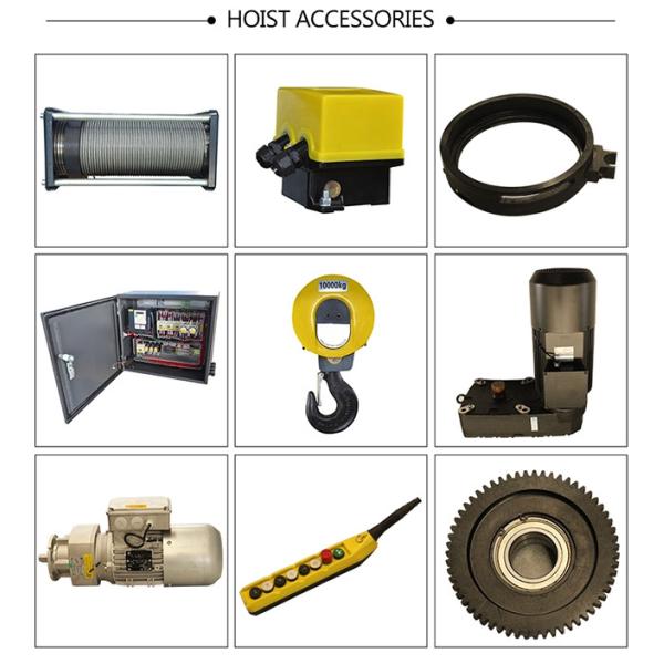 Single Girder Electric Wire Rope Hoist Lift Pendant Control