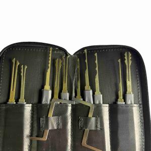 China Grey Hand Practice Padlock Set Steel Lock Pick Sets 24Pcs XQ Goso wholesale