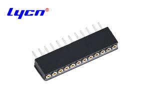 China 1.27 Mm Round Pin Header SIP Socket Machined Single Row 180° DIP wholesale