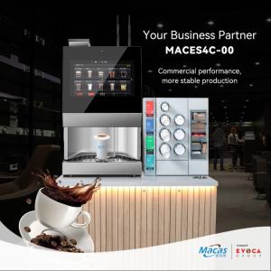 China LCD Display Screen Countertop Bean To Cup Coffee Vending Machine Cup Capacity 200 Cups wholesale