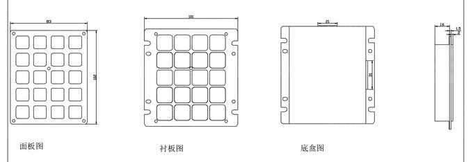 Easy Installation Embedded Numeric Keypad 20 Keys Type With Usb Interface