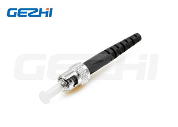 Quality FTTH Fiber Optic Connector ST UPC Singlemode Simplex Connector With Black for sale