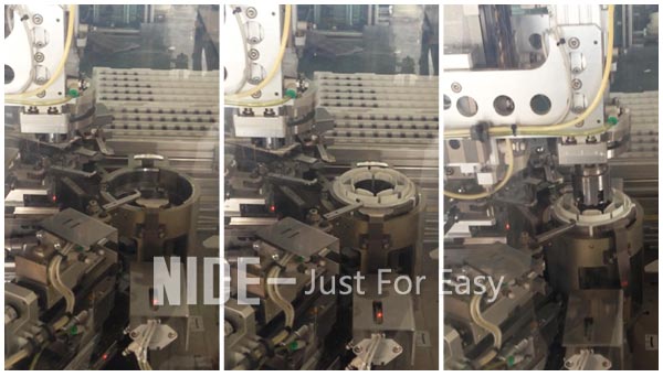 Three Needle Induction Motor Winding Machine Servo Motor Bldc Stator Coil Winding