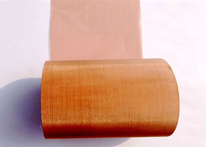99.8% 100 Mesh Copper Wire Mesh / Fabric 1m Width Non Magnetic