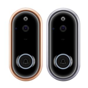 2K Battery Powered Smart Home Wireless Doorbell Chime wireless front door security camera