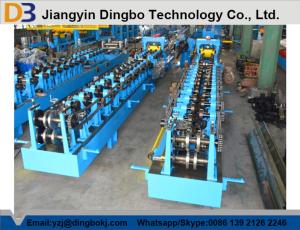 13-15 rows Rollers C Purlin roll forming machine / flattening deviceC80