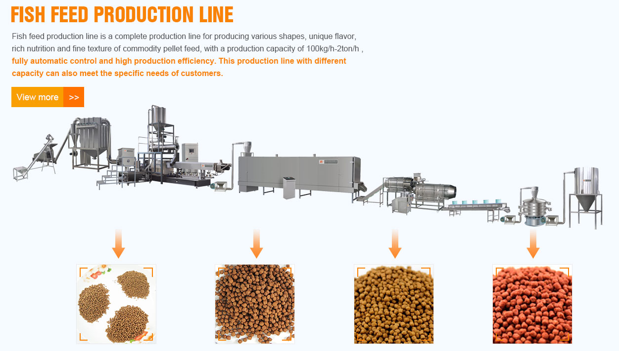 Full Automatic Fish Feed Meal Processing Making Machine Staineless Steel