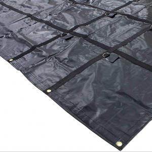 China Waterproof Fabric PVC Coated Black Tarpaulin Steel Tarp For Flat Bed Truck wholesale