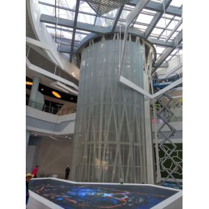 Customized Transparent LED Display Screen Creative Circle LED Screen