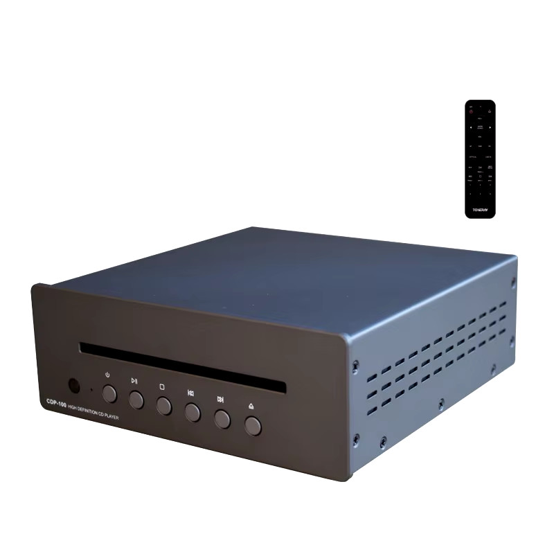 Home Audio HiFi CD Player With Optical Output Remote Control Single Disc CD Player