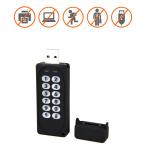 USB Flash Drive, Multifunctional Military Grade Secure Key 16GB USB 2.0 256-bit