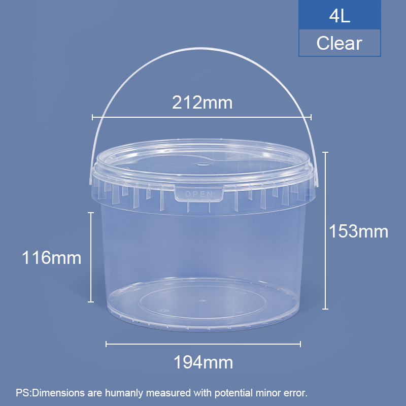 Food Grade Beverage Plastic Candy Buckets Halloween Container with Lids and Handles