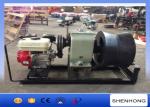Belt Driven Gas Powered Winches Stringing Wire With 400mm Diameter Cable Roller