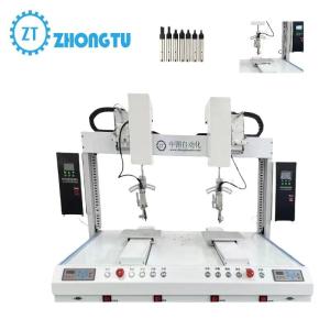 China Precise Adjustment Intelligent Dual-Head Dual-Platform Soldering Machine wholesale