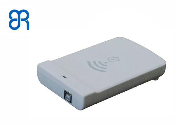 Quality R500 Chips UHF RFID Reader / Desktop RFID Reader With 3dBi Antenna Read Distance 1M for sale