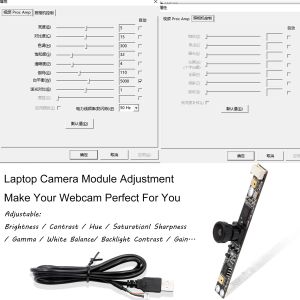 OEM OV3660 120 Degree Infrared Fisheye Camera Module 0.3MP Laptop USB Camera