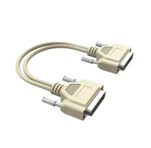 Custom DB25 Male To Male 6 FT Double-Side Copper RS232 Serial Cable Metal Braid D-SUB 25 PIN Automobile TV Computer Applications