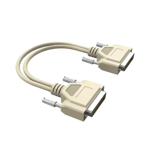 Quality Custom DB25 Male To Male 6 FT Double-Side Copper RS232 Serial Cable Metal Braid D-SUB 25 PIN Automobile TV Computer Applications for sale