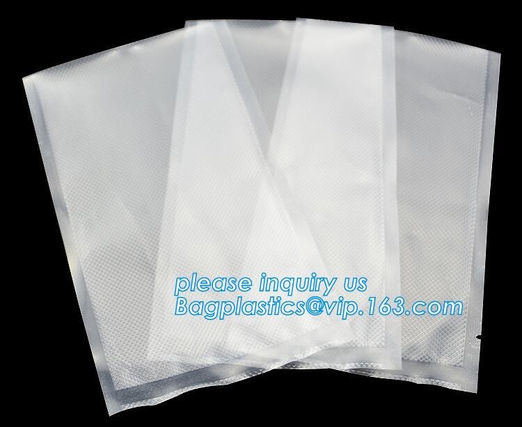 Embossing Resealable Vacuum Food Bags For Household Eco- friendly Texture Vacuum Food Storage Plastic Bag Rolls Moisture