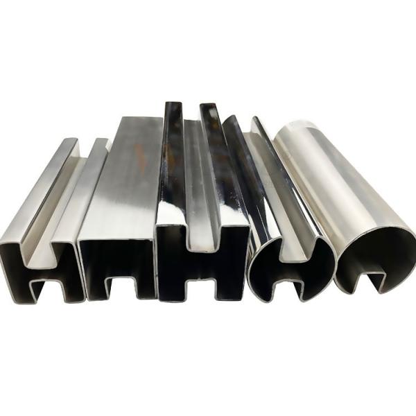 Single Slot 201 304 316 Stainless Steel Welded Tube Double Groove Round Square Rectangular Oval Inox Special Shaped