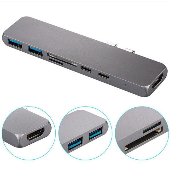 Quality Dual USB-C Card Reader/ Hub EXCLUSIVELY for Apple Macbook Pro 2016 - 40GB/S Thunderbolt 3 (TB3) port for sale