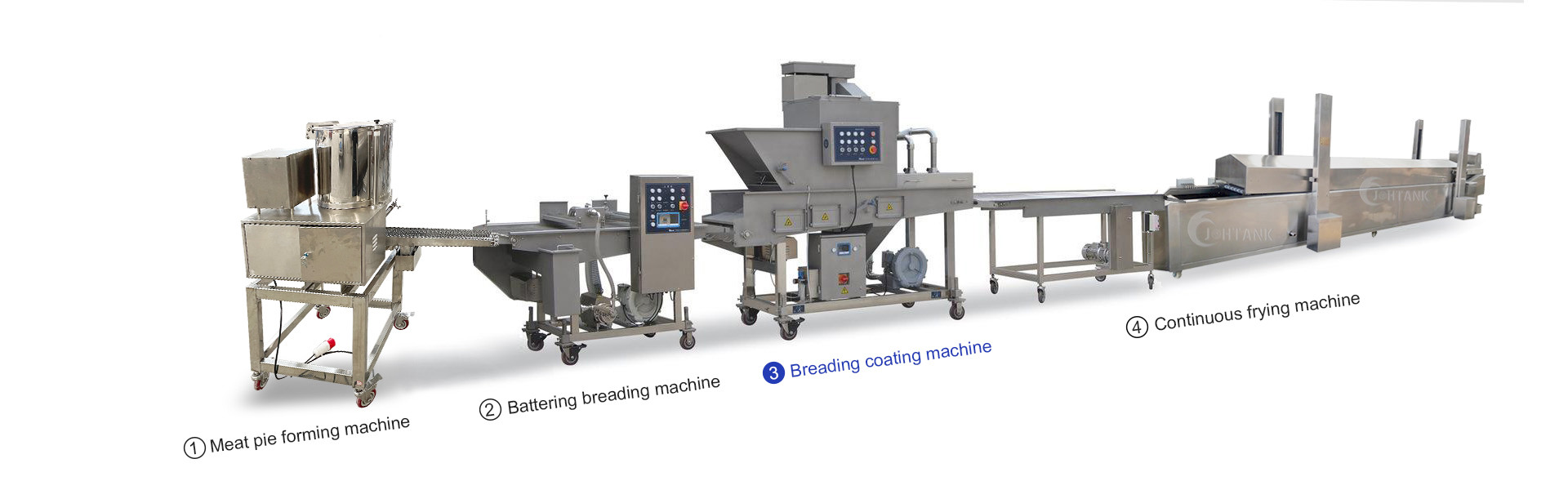 Automatic Continuous Frying Machine Chicken Battering Breading Coating