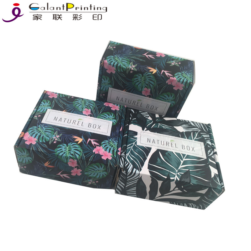 Self - Locking Recycled Printed Packaging Boxes Collapsible Fold Up Gift Boxes