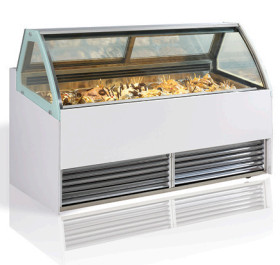 China 6x2 Stainless Steel Ice Cream Display Cabinet on sale