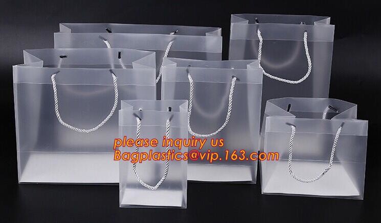 Promotional customized high quality soft loop plastic cloth bag,manufacturer custom soft loop handle polyethylene PE pla
