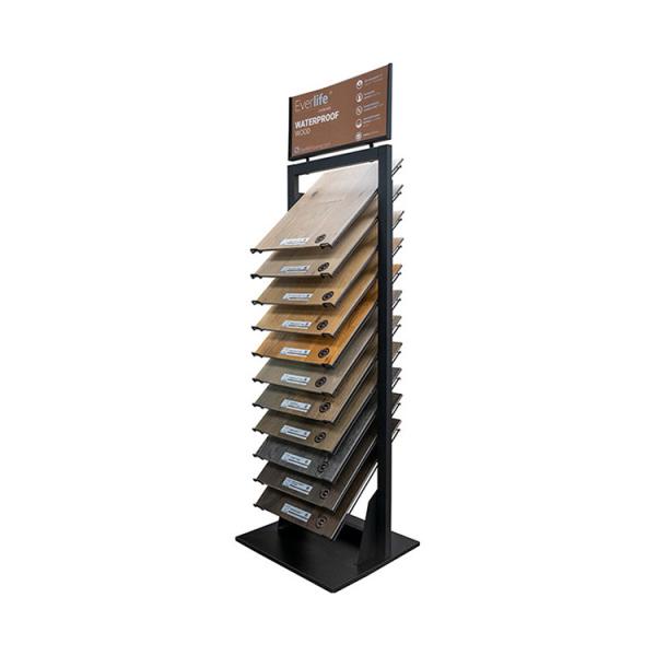 Quality New Tile Display Ideas Custom Metal Tile Showoom Display Freestanding for sale