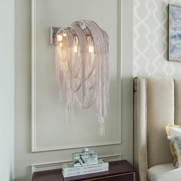 Italian Atlantis Stream sconce Luxury Chain Light wall lamp e14(WH-OR-101)