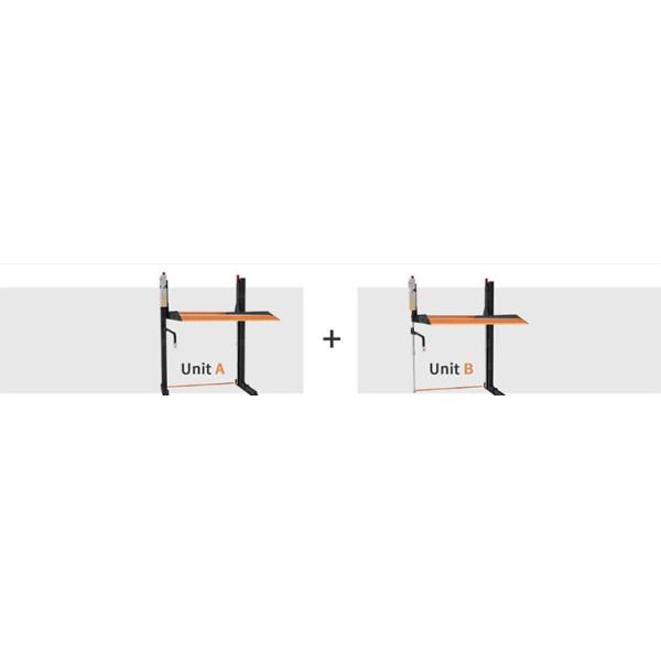 2m/min Double Decker Parking System PJS Two Post Hydraulic Car Lift