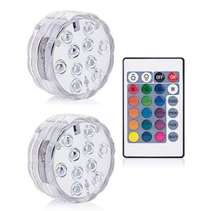 China Rgb Submersible LED Lights Remote Controlled Bowl Shape 10 LEDs Type on sale