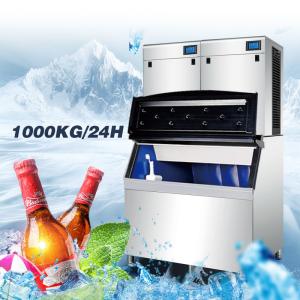China 1000 KG Dice Shape Ice Cube Machine Automatic Air Cooled Ice Cube Machine wholesale