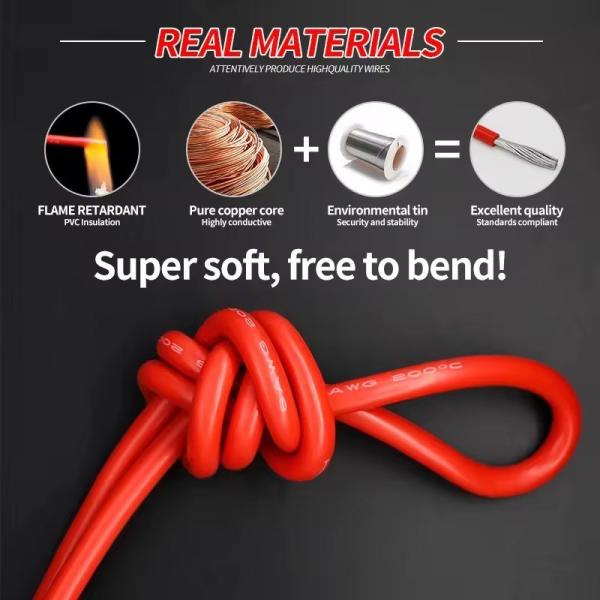 UL3135 High Temperature Resistant Silicone Cable with 600V Rated Voltage and Flexible Stranded Tinned Copper Conductor