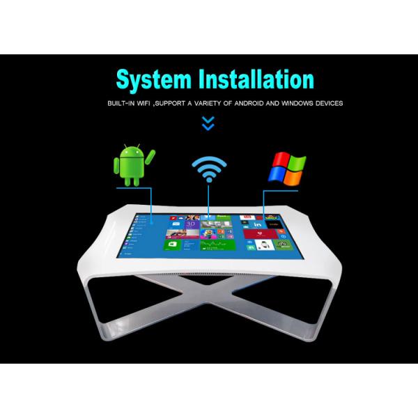 Android Network Windows Multi Touch Screen Table , Touch Screen Dining Table For Dining Hall