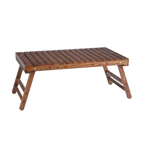Quality Compact Portable Camping Roll Up Picnic Table Low Folding Wood Collapsible Table 3.70kg for sale
