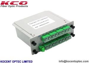 High Reliability 1*16 Fiber Optic Splitter 1x16 LGX Moduler Casette For Patch Panel 19''
