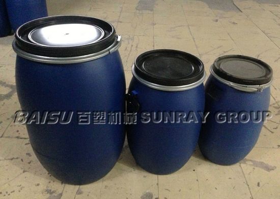 Blue HDPE Drum Making Machine , Custom Voltage Blow Mould Machine SRB100
