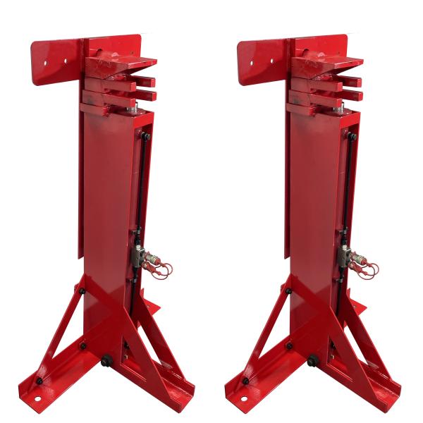 Quality Three Stage Grain Bin Hydraulic Jacks Red Customized For Enamel Tank for sale